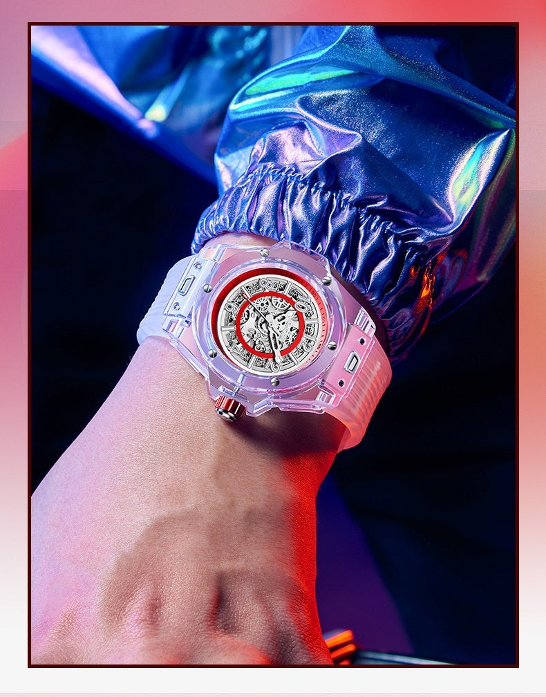 Automatic Mechanical Watch Men's Waterproof Transparent