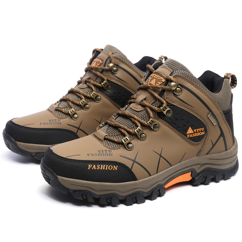 High-top non-slip hiking shoes