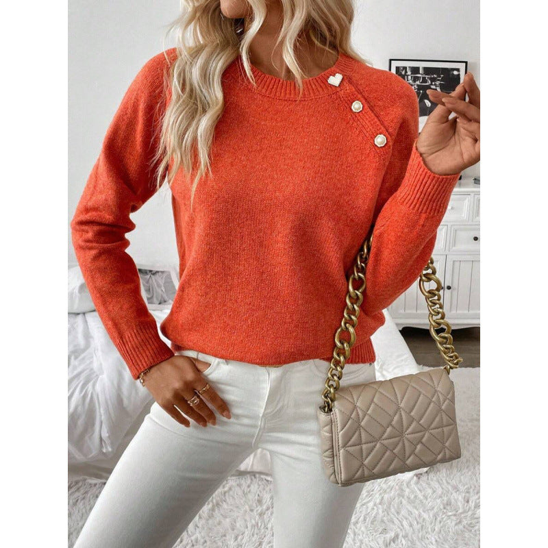 Women's Casual Cardigan Button Knitted Sweater
