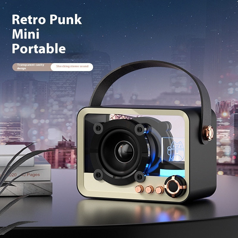 Glass Bluetooth Speaker Portable Mini Outdoor USB Charging