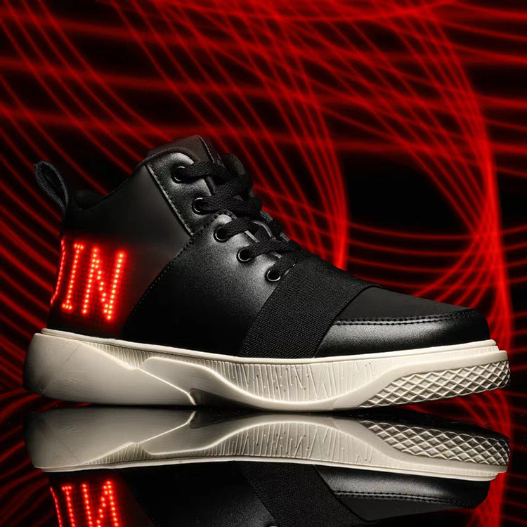 LED character display luminous shoes
