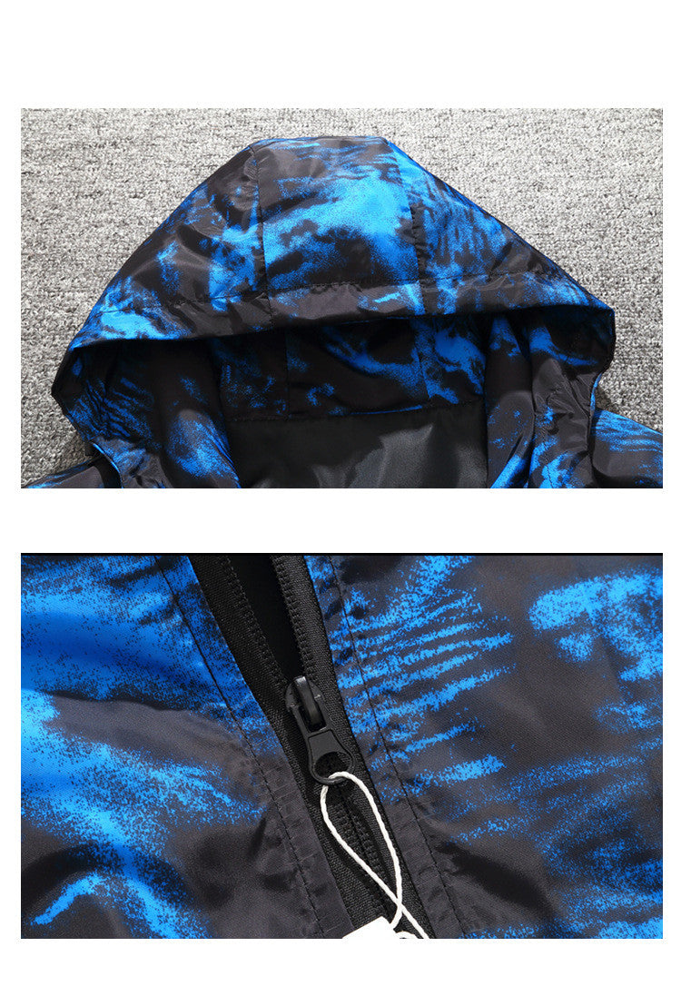 Men's Camo Jacket Thin Hooded