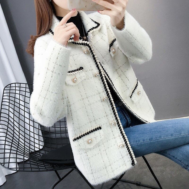 Women's Short Knitted Cardigan Small Fragrance Coat