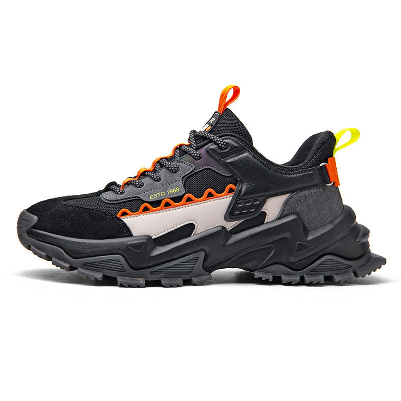 Fashion mesh stitching casual shoes