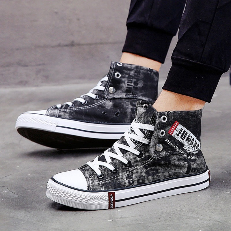 High-top canvas shoes for lovers