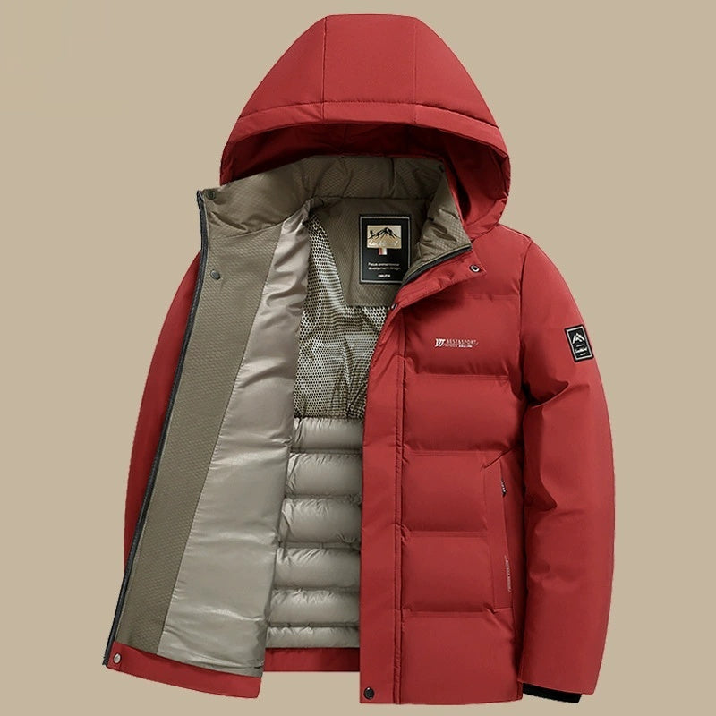 Warm And Fleece Thickened Down Jacket
