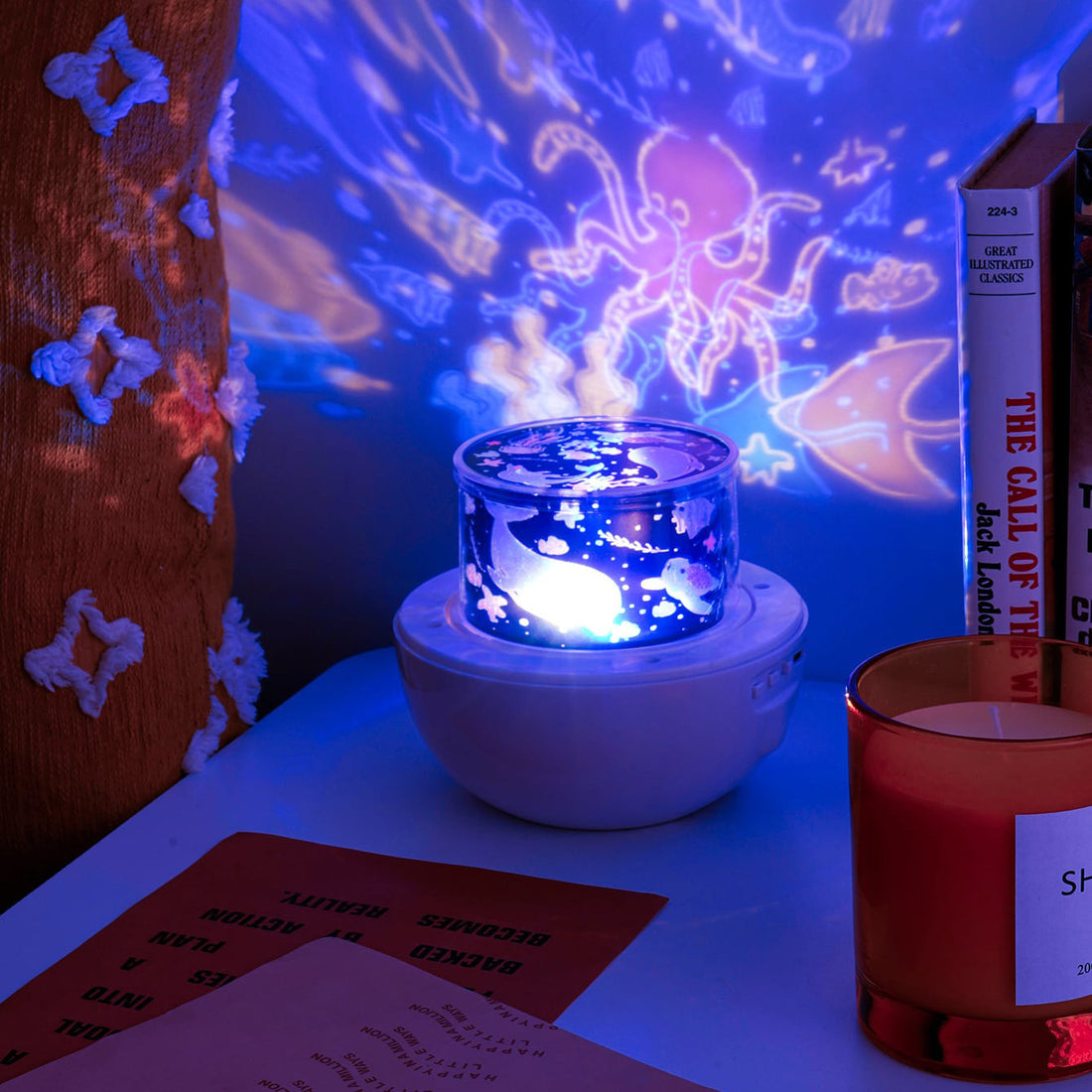 Fantasy Romantic Magic Color Rotating Star Light