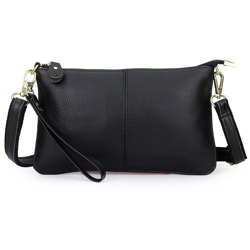 Cowhide ladies shoulder messenger bag