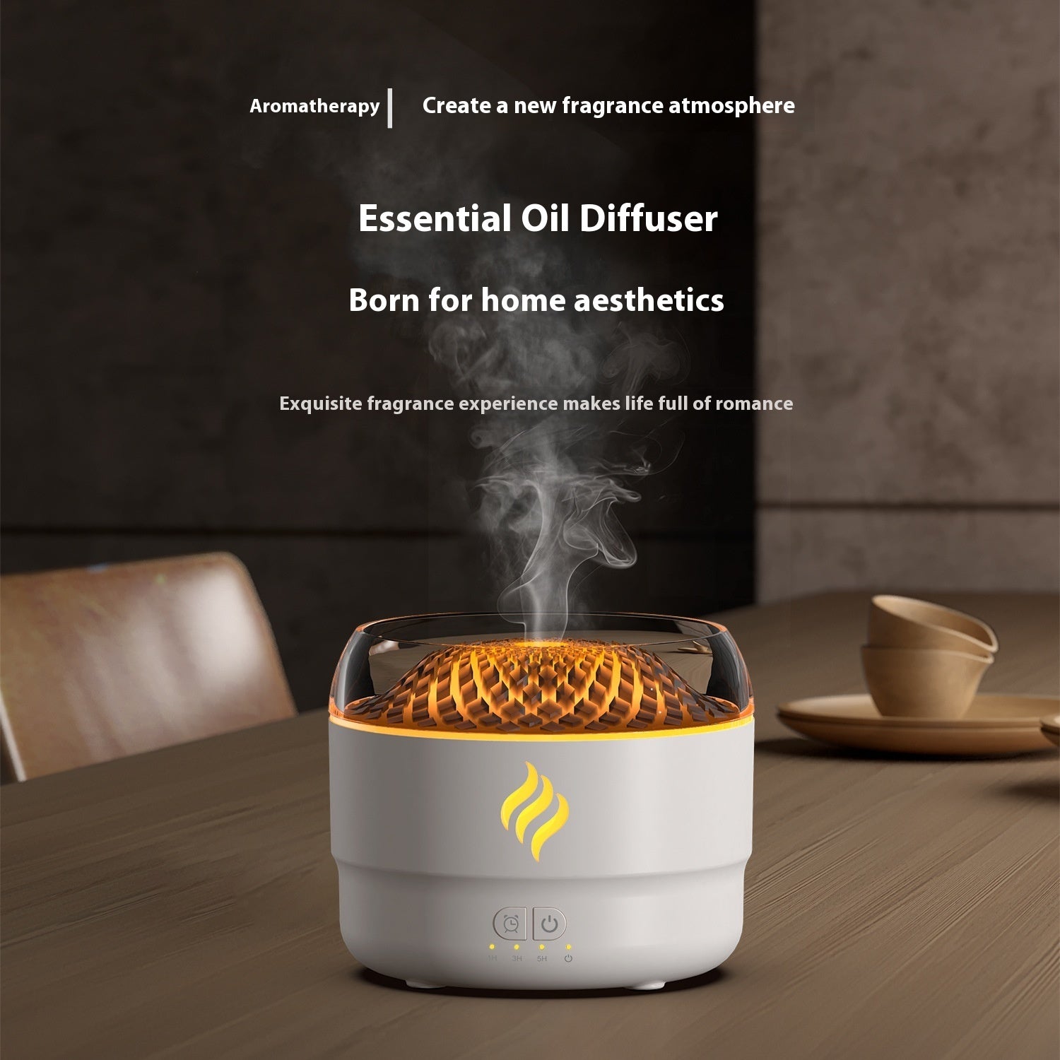 New Flame Aromatherapy Humidifier Super Large Spray Volume