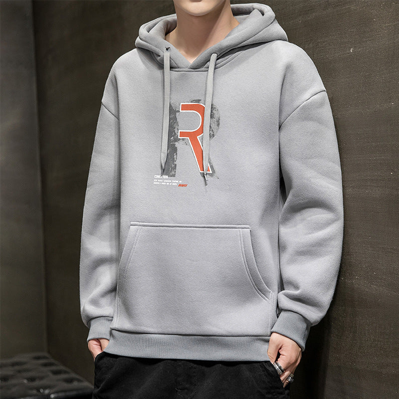 Men's Hooded Long Sleeve Sweatshirt Jacket