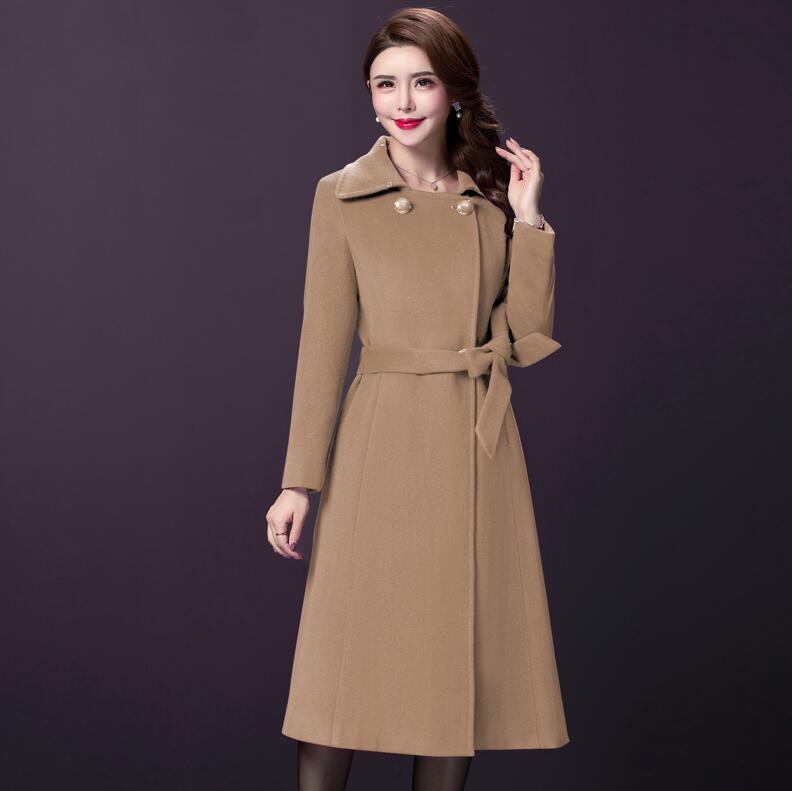 Women's Mother's Winter Woolen Coat