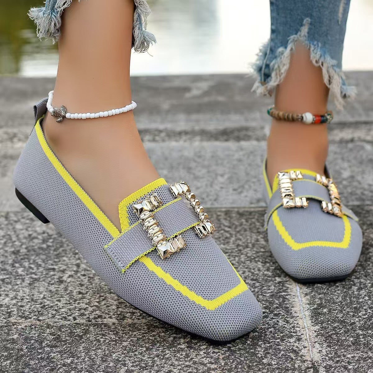 Vintage Suede Round Head Spring Loafers Gommino