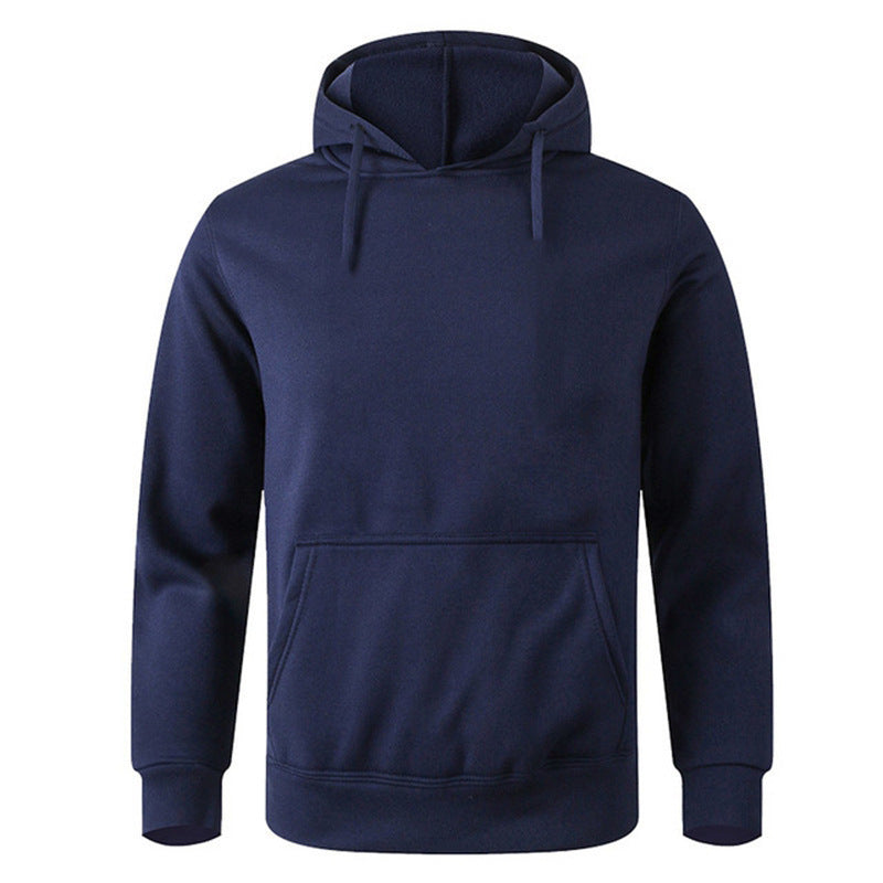 Solid Color Hooded Pullover Men's Sweater