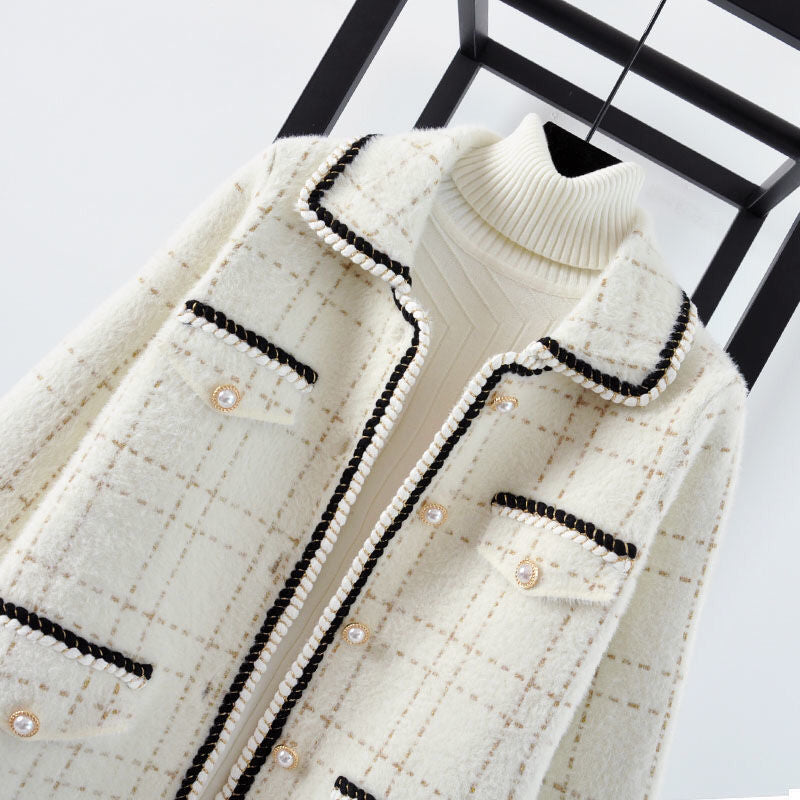 Women's Short Knitted Cardigan Small Fragrance Coat