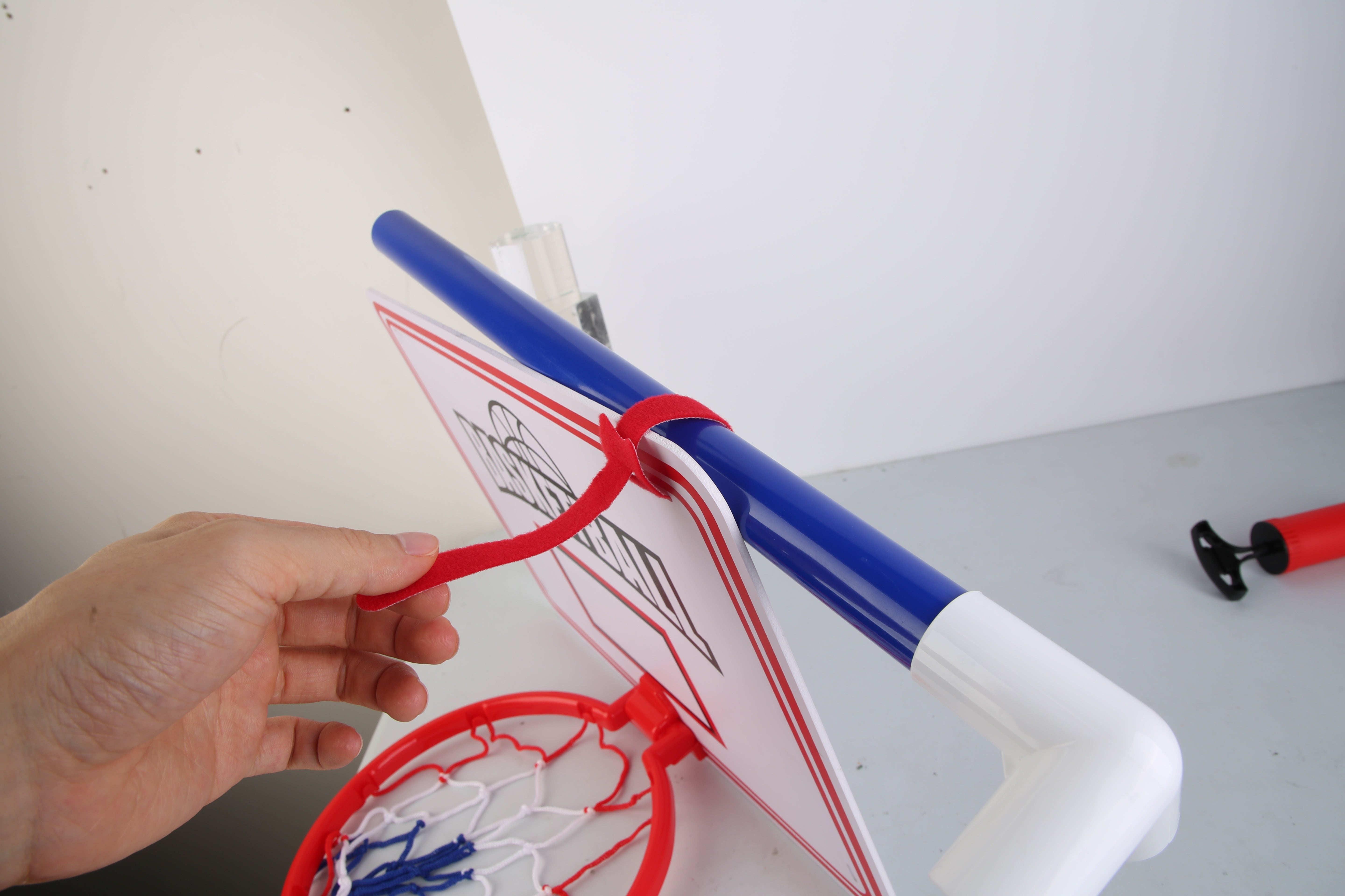 1Set Kids Basketball Game Set With 2 Balls Adjustable Height Basketball Hoop Arcade Game Indoor Outdoor Toys For Boys Girls Aged 3 To 12