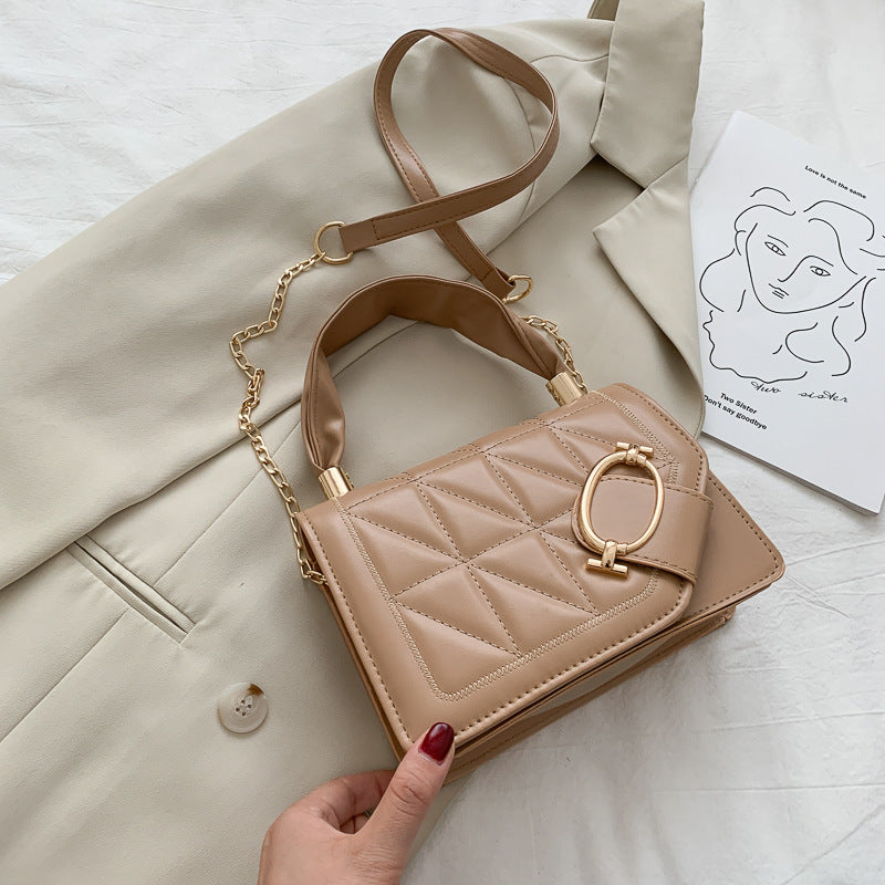 Fashion Portable Small Square Bag With Chain Shoulder