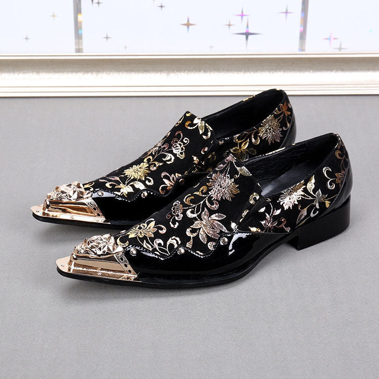 Men's Casual Pointed Toe Leather Shoes