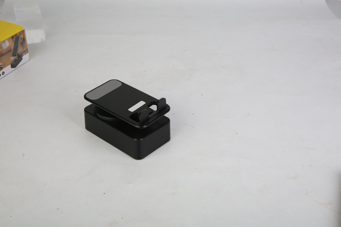 1Pc 4 In 1 Foldable Wireless Speaker Phone Stand With Power Bank 360Degree Rotatable Stand Wireless Speaker 5000mAh Battery RGB Light For Phones IPads