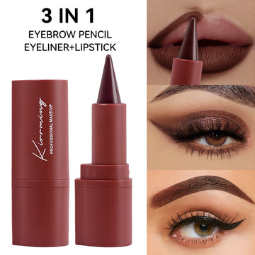 2-in-1 Eyeliner Lipstick 4 Colors Waterproof And Durable