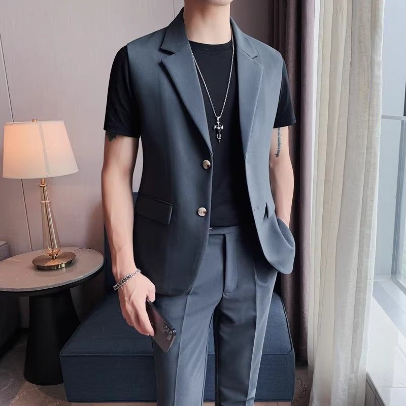 High Sense Business Lightly Mature All-matching Slim Fit Vest