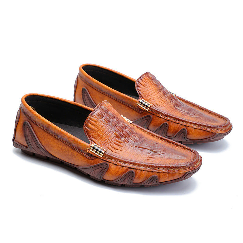 Men's First Layer Cowhide Set Foot New All-match British Casual Shoes