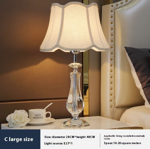 Fashionable Crystal Dimming Remote Control Desk Lamp Lighting