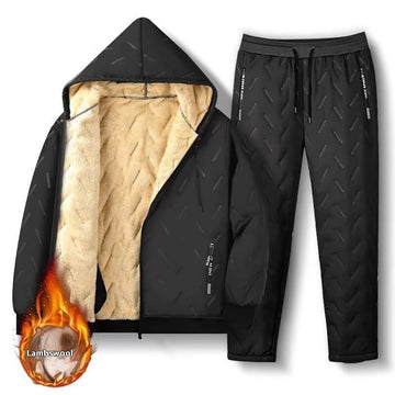 Winter Lambskin Hooded Cotton Solid Color Coat