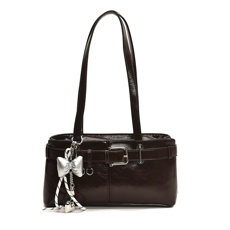 Commuter Texture Underarm Shoulder Handbag
