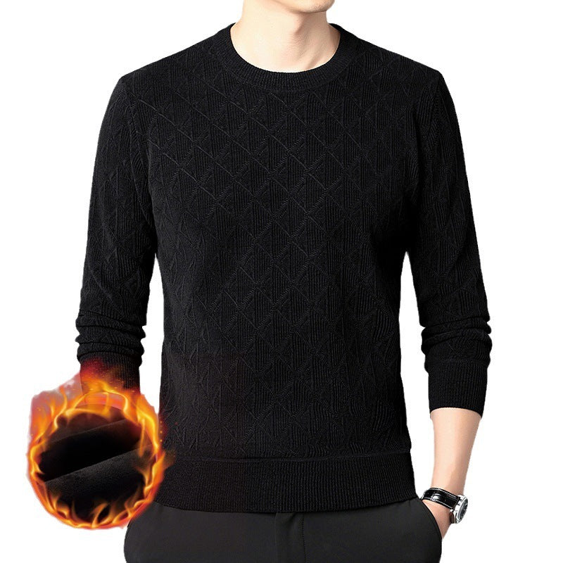 Fleece Padded Chenille Warm Sweater