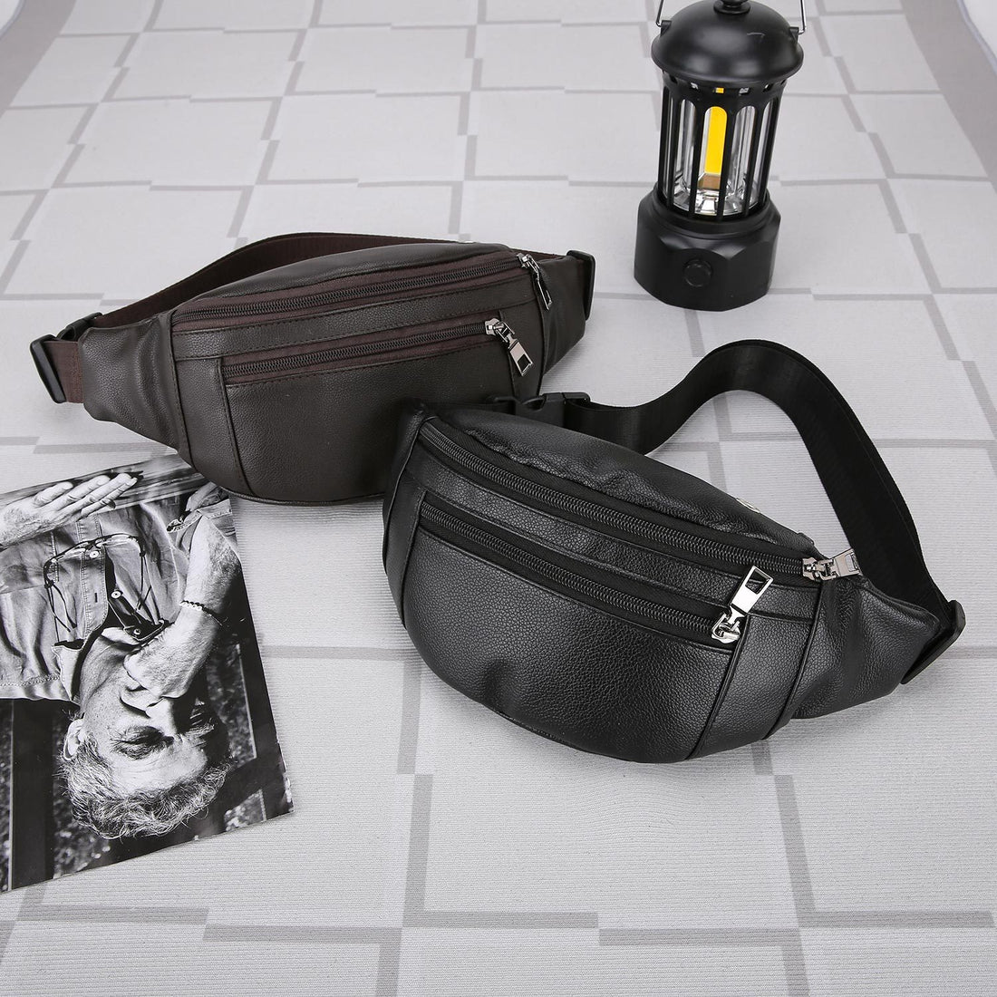 Men's Business Casual Large Capacity Crossbody Bag