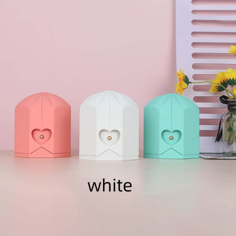 Creative Double Open Rose Gift Box Drawer Jewelry Box