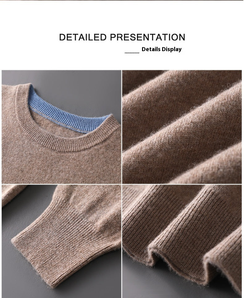 Simple Casual Loose Pullover Long Sleeve Sweater