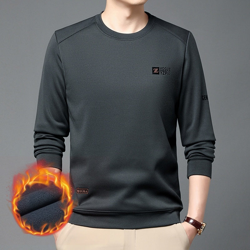 Autumn And Winter New Fleece-lined Thickened Men's Sweater