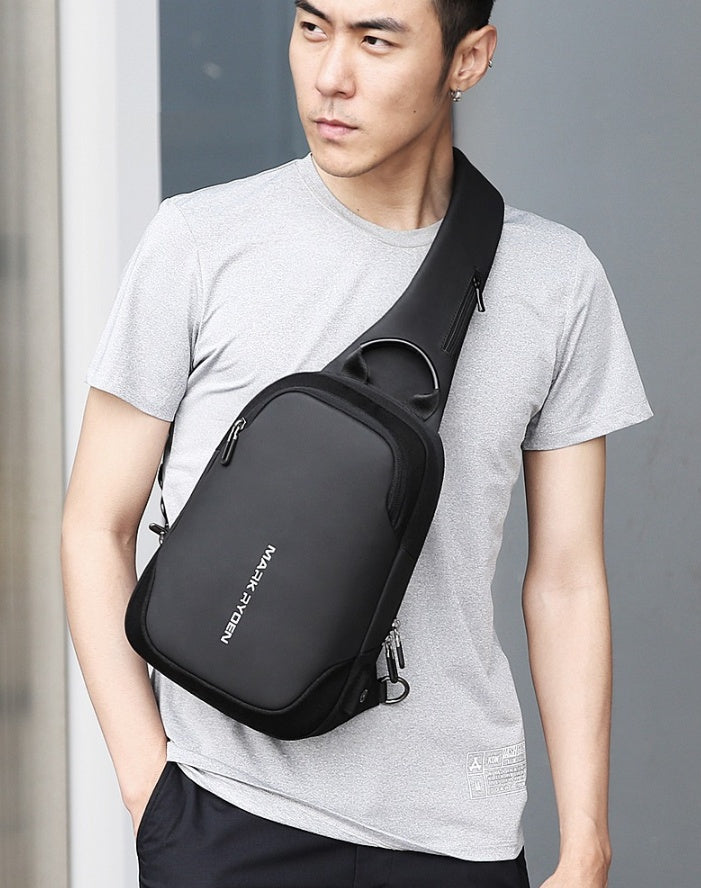 Men's bag shoulder bag casual small backpack