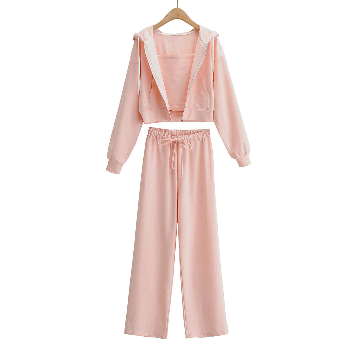 Fashion Women's Retro Solid Color Sweater Suit