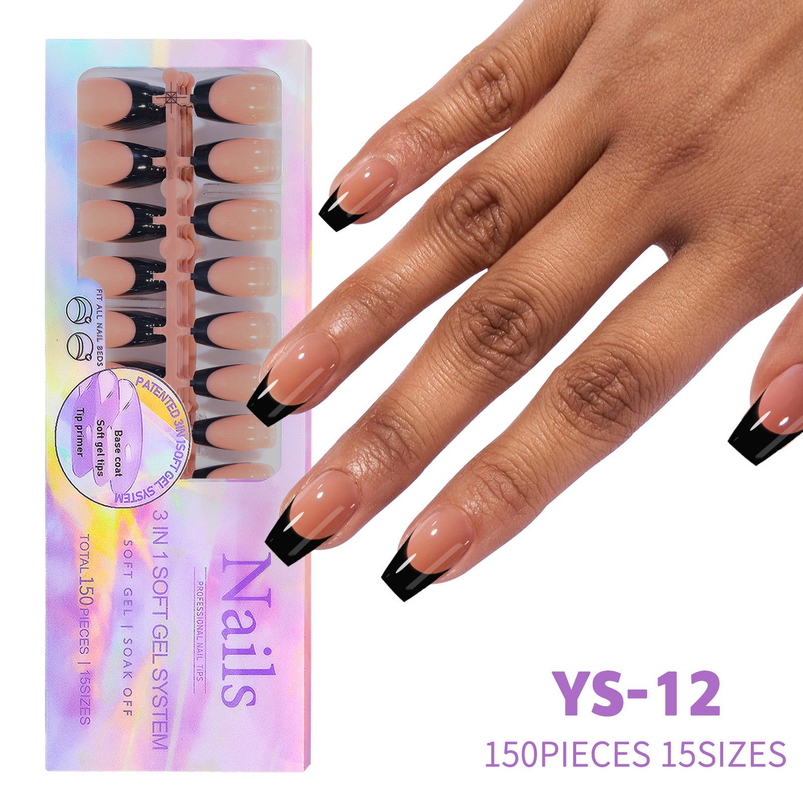 Nail Coffee Black New Seamless Wear Nail Removable Nail Beauty Nail Patch