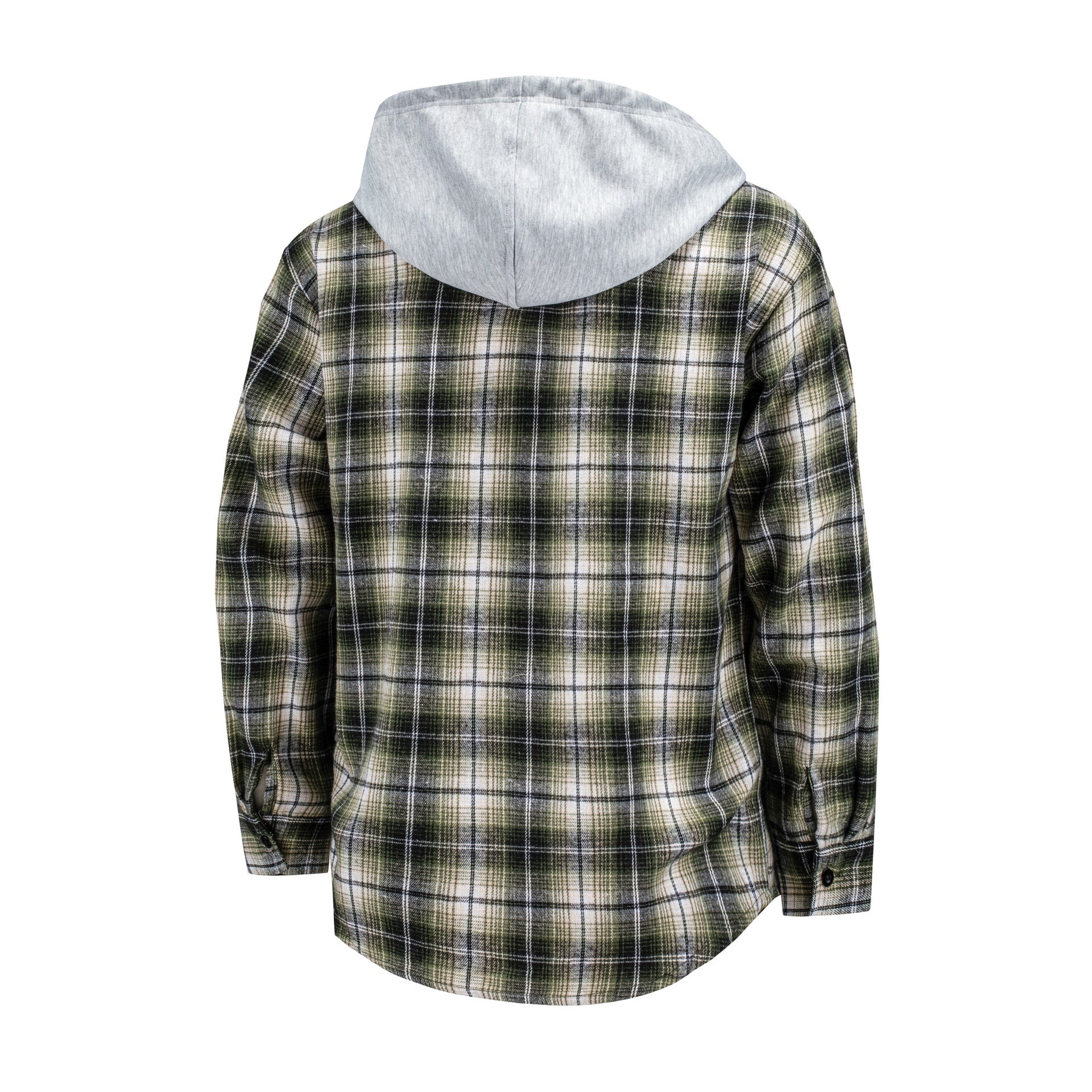 Hooded Men's And Women's Same Plaid Shirt Spring And Autumn