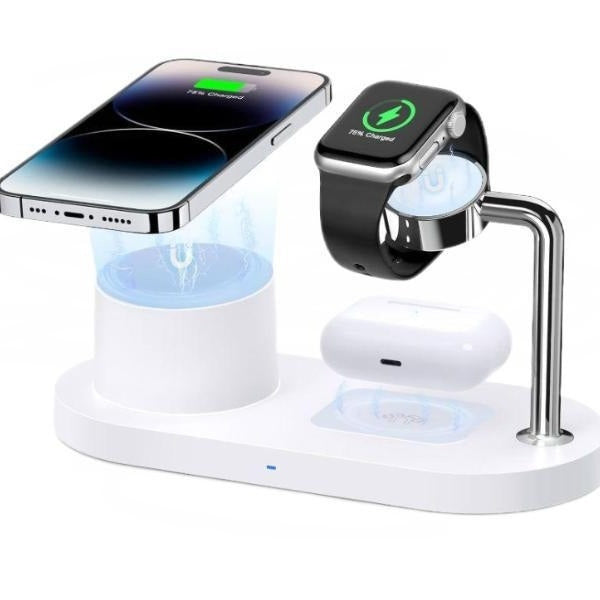 Three-in-one Vertical Magnetic Wireless Portable Wireless Charger