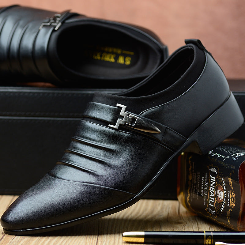 summer new style shoes, business casual men's shoes, British fashionsingle shoes 4647 extra large yards