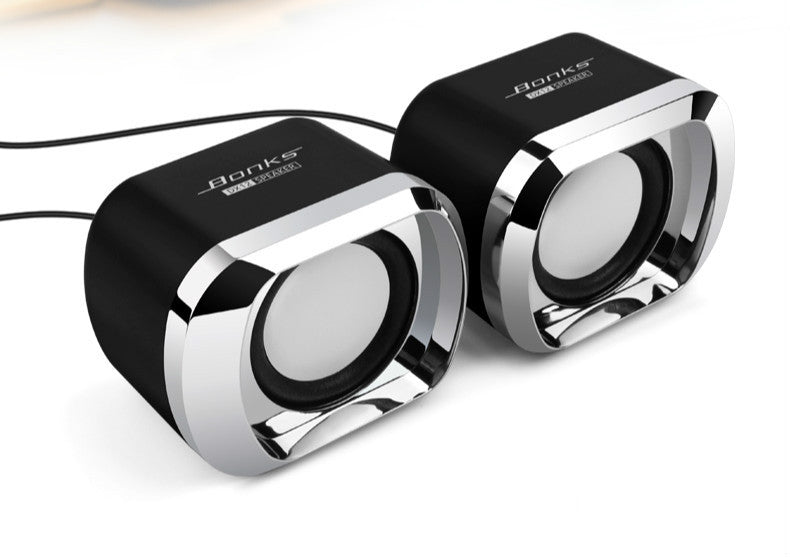 Bonks dx12 notebook small audio desktop computer USB mini speaker multimedia mobile phone subwoofer home desktop office high volume portable small audio cable speaker
