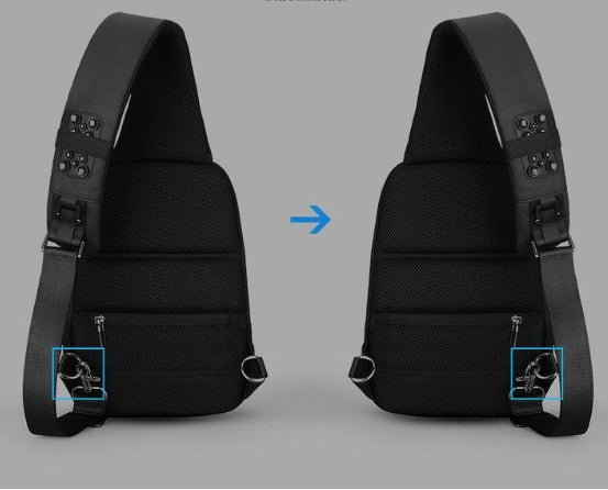 Men's bag shoulder bag casual small backpack