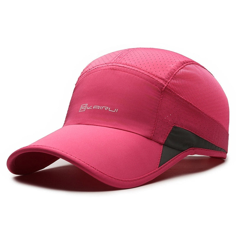 Quick-drying Hat Men's Summer Outdoor Sports Peaked Cap Couple Hats Hollow Lightweight Breathable