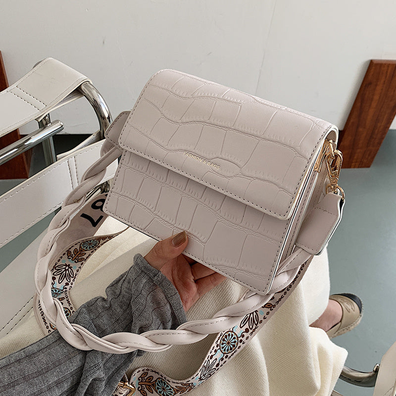 Texture Small Bag Stone Grain Small Square Bag Crossbody