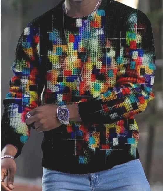 Men's Fashion Casual Long Sleeves Animal