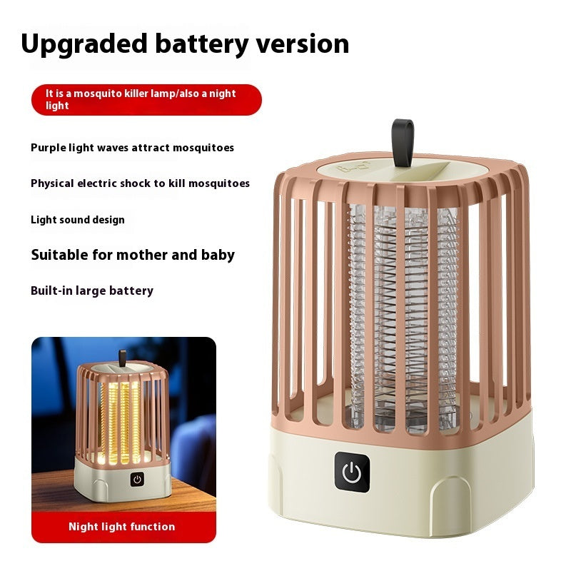 Electric Shock Mosquito Killing Lamp Household Outdoor Camping Portable