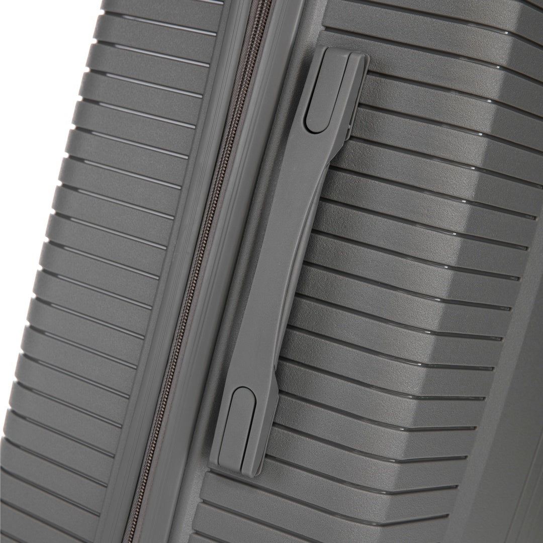 20   24   28  3 Pcs  Set In PP Spinner Wheel Luggage, Carry On Suitcase, Matching Color, Combination Lock