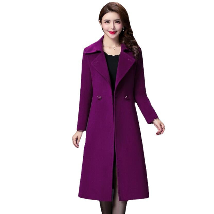 Women's Mother's Winter Woolen Coat