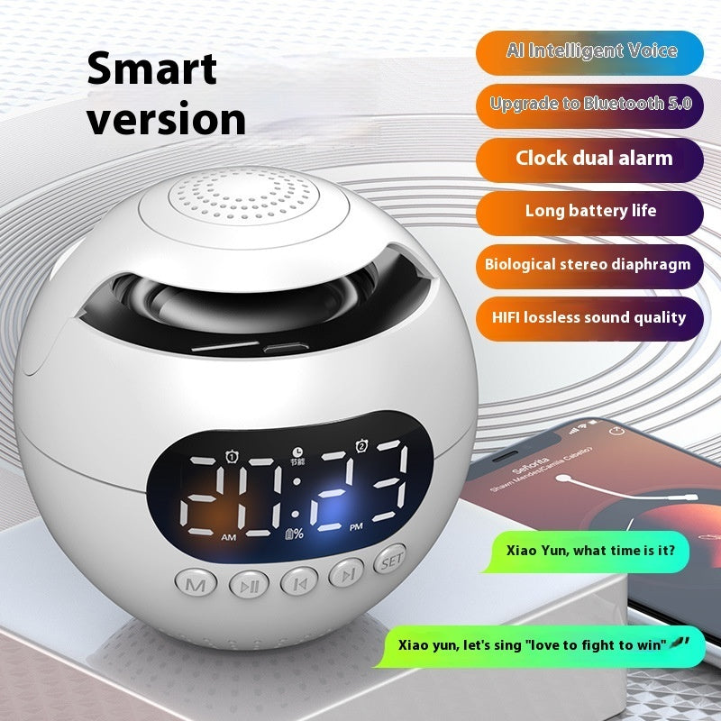 F6 AI Smart Bluetooth Audio Wireless Alarm Clock