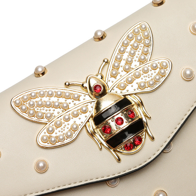 SMALL BAG WITH SHOULDER PATTERN BEELE AND STRASS