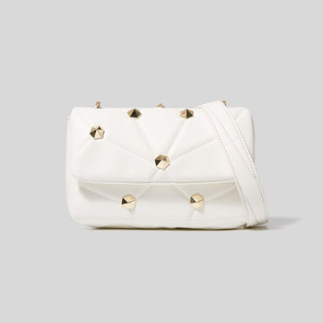 Stitched One-shoulder Diamond Handbag